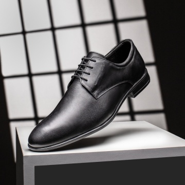 Pantofi eleganti barbati cu siret negri din Piele naturala NICU6, 3, modlet.ro