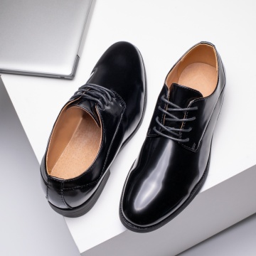 Pantofi negri cu aspect lucios eleganti barbati MOD11692, 3, modlet.ro