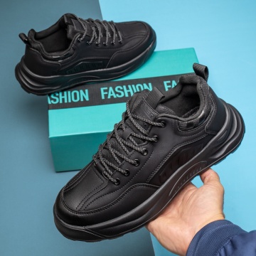 Adidasi barbati, Pantofi sport barbati cu siret negri MOD13988, modlet.ro