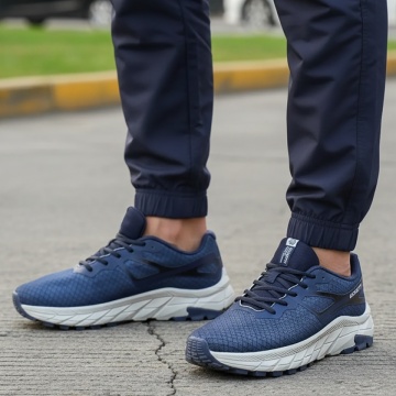 REDUCERI INCALTAMINTE, Pantofi sport barbati cu talpa groasa albastri MOD13124, modlet.ro