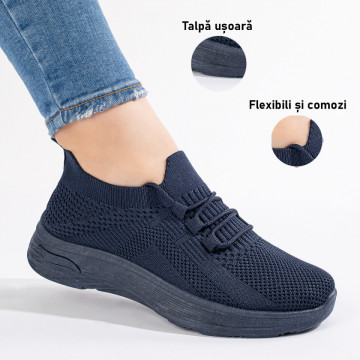Pantofi sport dama albastri MOD11243, 3, modlet.ro