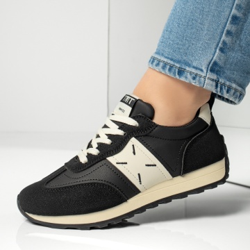 Pantofi sport dama cu siret negri MOD13018, 2, modlet.ro