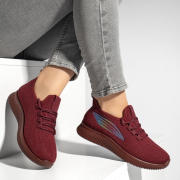 Pantofi sport dama cu siret visinii MOD13186, 3, modlet.ro