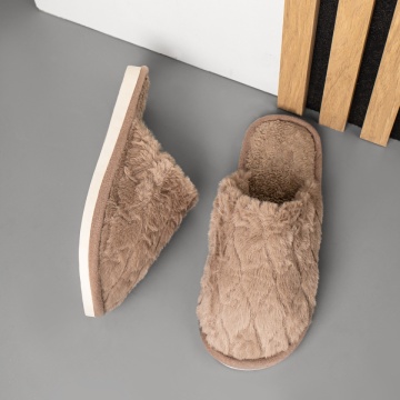 Papuci de casa dama khaki MOD14021, 4, modlet.ro