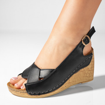 Sandale dama cu platforma negre ZEF04623, 1, zeforia.ro