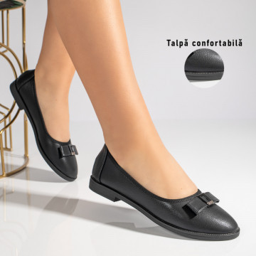 Balerini dama cu fundita si talpa joasa negri MOD11535, 3, modlet.ro