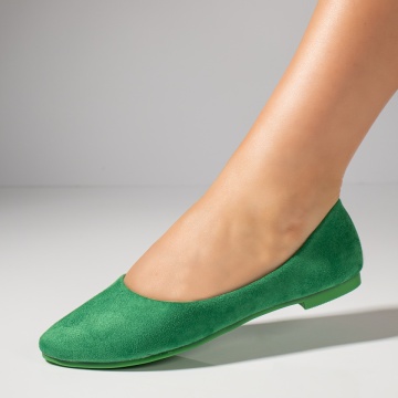 Balerini dama verzi suede MOD11726, 3, modlet.ro