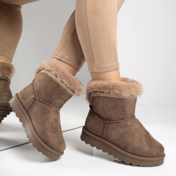 Cizme dama tip oog khaki suede LILI48, 3, modlet.ro