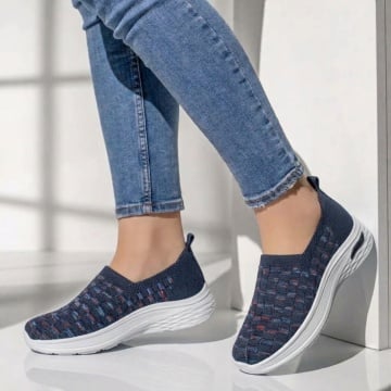 Reduceri espadrile sport dama, Espadrile dama albastre EMA10, modlet.ro