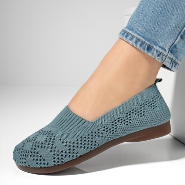 Espadrile dama cu perforatii si talpa joasa albastru deschis MOD13063, 2, modlet.ro