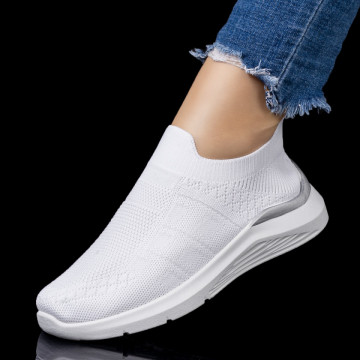 Espadrile sport dama albe MOD08185, 3, modlet.ro