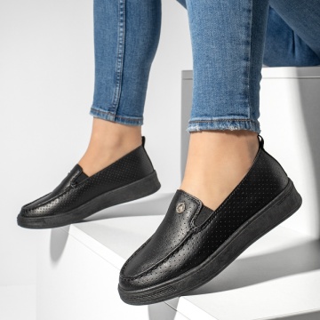 Espadrile sport dama cu insertie de material elastic negre ZEF13179, 2, zeforia.ro