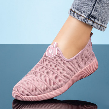 Espadrile sport dama din material textil roz MOD05091, 1, modlet.ro