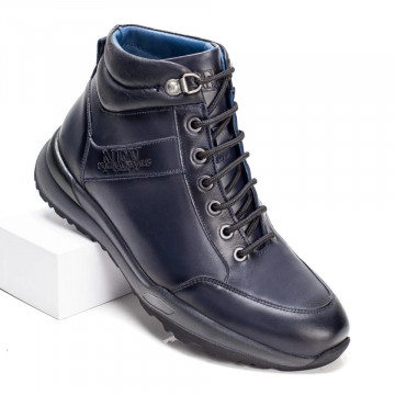 Ghete barbati cu siret din Piele naturala MOD07558, 3, modlet.ro