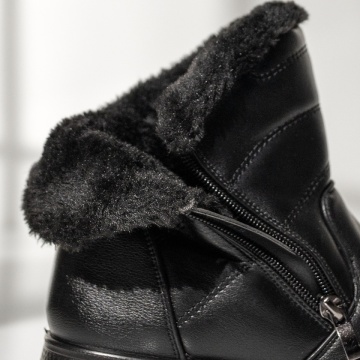 Ghete dama cu fermoar negre MOD12246, 2, modlet.ro