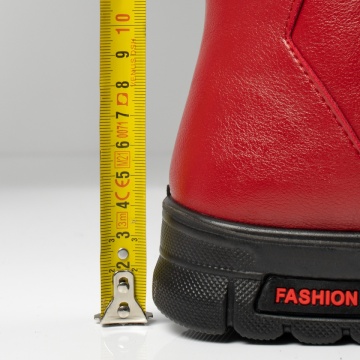 Ghete dama cu talpa groasa si fermoar rosii MOD06473, 4, modlet.ro