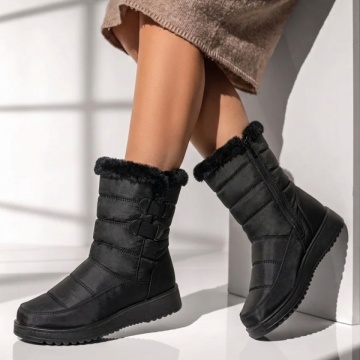 Ghete dama din fas cu fermoar negre IOANA16, 2, modlet.ro