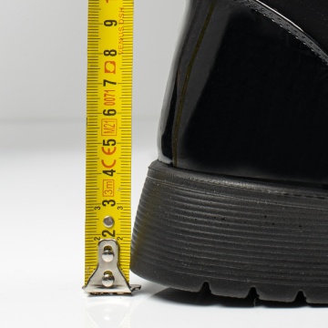 Ghete dama scurte cu fermoar negru suede GINA44, 4, modlet.ro