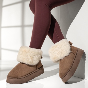 Cizme dama, Ghete dama scurte tip oog maro MOD14112, modlet.ro