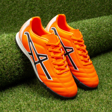 Ghete fotbal unisex pentru gazon sintetic portocalii MOD09820, 1, modlet.ro