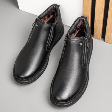 Ghete barbati, Ghete negre barbati cu fermoar MOD14162, modlet.ro