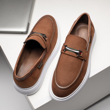 Mocasini barbati maro cu talpa alba MOD11684, 4, modlet.ro