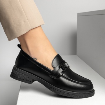 Balerini si Mocasini Dama, Mocasini dama cu talpa joasa negri MOD14291, modlet.ro