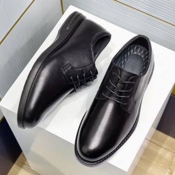 Pantofi casual barbati cu siret negri din Piele naturala MOD13964, 2, modlet.ro