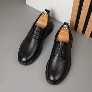 Pantofi casual barbati cu siret negri din Piele naturala VALI14, 2, modlet.ro