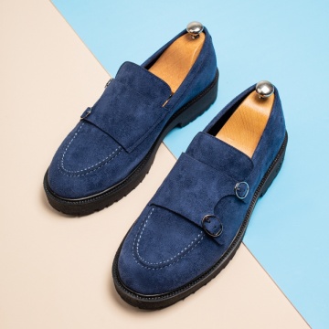 Pantofi casual barbati cu talpa groasa albastri MOD13720, 2, modlet.ro