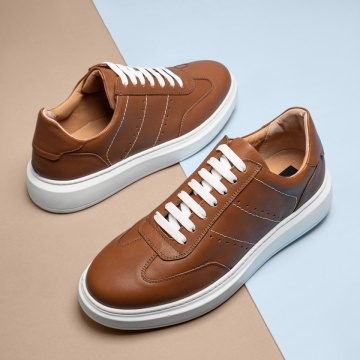 Pantofi casual barbati maro din Piele naturala MOD13751, 2, modlet.ro