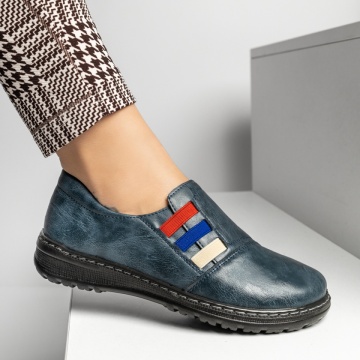 Pantofi casual dama, Pantofi casual dama albastri MOD14248, modlet.ro
