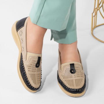 Pantofi casual dama bej MOD11218, 2, modlet.ro