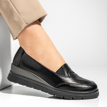Pantofi casual dama cu platforma negri MOD13007, 4, modlet.ro