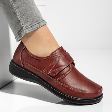 Pantofi casual dama cu scai visinii MOD13153, 4, modlet.ro