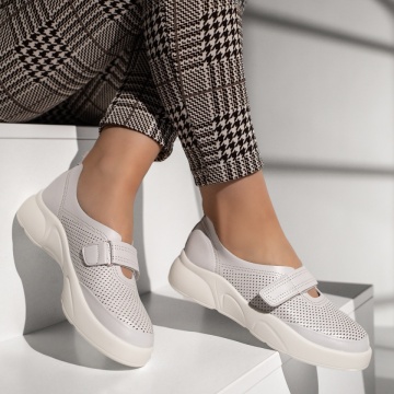 Pantofi casual dama cu talpa groasa si inchidere cu scai albi MOD13379, 3, modlet.ro