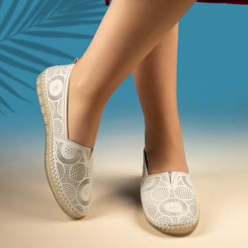 Pantofi casual dama cu talpa joasa bej din Piele naturala MOD13762, 2, modlet.ro