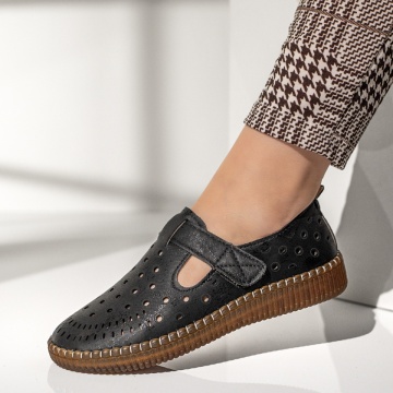 Pantofi casual dama negri cu scai MOD13268, 4, modlet.ro