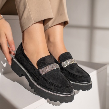 Pantofi casual dama negri suede MOD11874, 4, modlet.ro