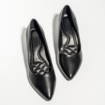 Pantofi cu toc gros dama negri MOD11949, 4, modlet.ro