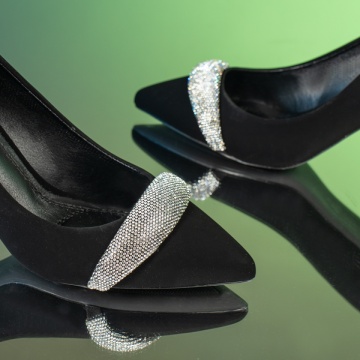 Pantofi dama cu toc negri suede MOD13929, 2, modlet.ro