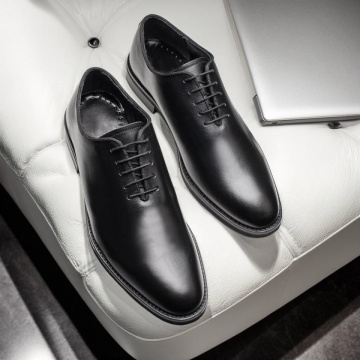 Pantofi eleganti barbati cu siret negri din Piele naturala MOD11569, 3, modlet.ro