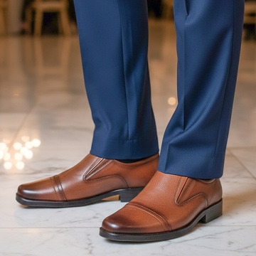 Pantofi eleganti barbati maro din Piele naturala NICU9