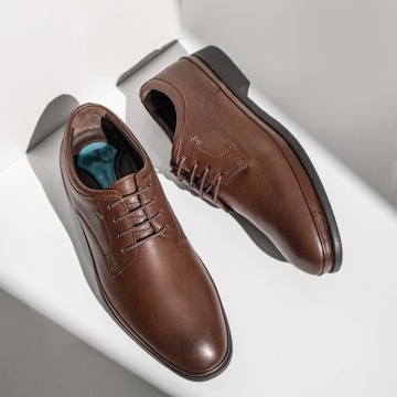 Pantofi maro eleganti barbati din Piele naturala MOD12058, 4, modlet.ro