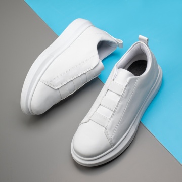 Pantofi sport barbati cu barete elastice albi MOD11651, 2, modlet.ro