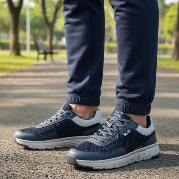 Adidasi barbati, Pantofi sport barbati cu talpa groasa albastri MOD14300, modlet.ro