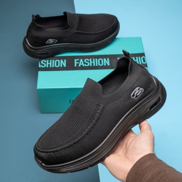 Pantofi sport barbati cu talpa groasa negri DAN11, 3, modlet.ro