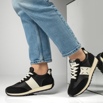 Pantofi sport dama cu siret negri MOD13018, 3, modlet.ro