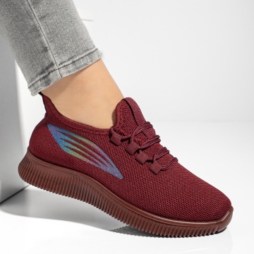 Pantofi sport dama cu siret visinii MOD13186, 4, modlet.ro