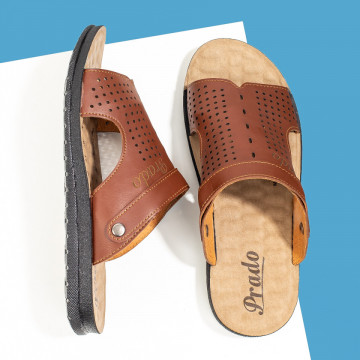 Papuci casual barbati cu bareta visinii MOD09557, 3, modlet.ro